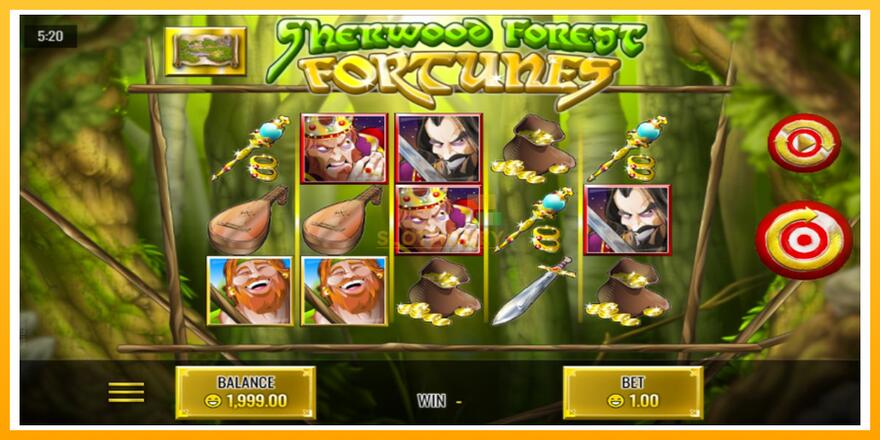 Máquina de jogos Sherwood Forest Fortunes - chance de ganhar dinheiro, foto 1