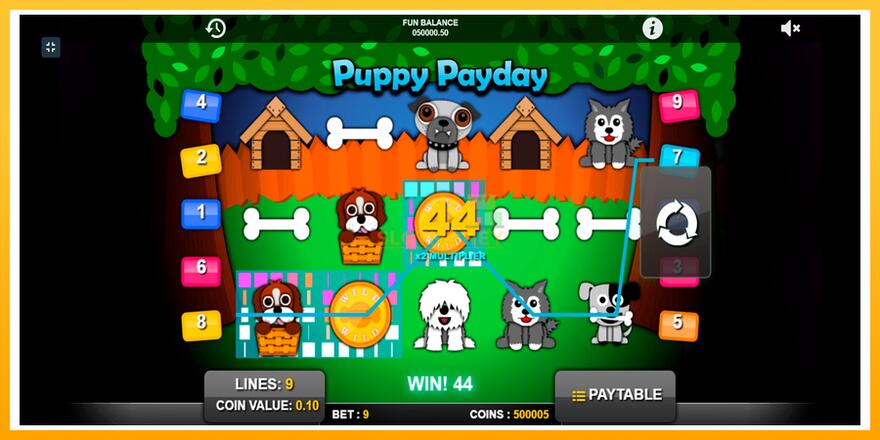 Máquina de jogos Puppy Payday - chance de ganhar dinheiro, foto 5