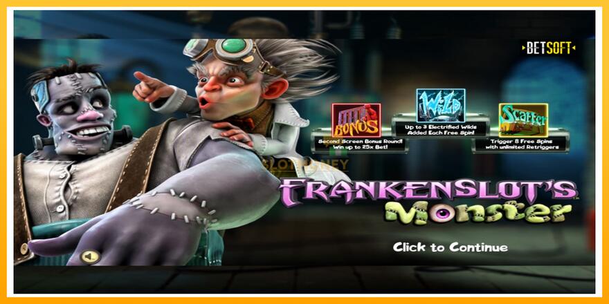 Máquina de jogos Frankenslots Monster - chance de ganhar dinheiro, foto 1