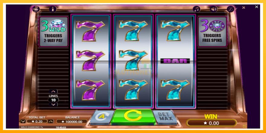 Máquina de jogos Wild Diamond 7x - chance de ganhar dinheiro, foto 1