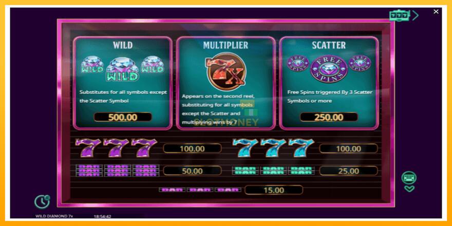 Máquina de jogos Wild Diamond 7x - chance de ganhar dinheiro, foto 5