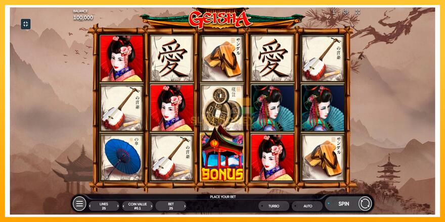 Máquina de jogos Geisha - chance de ganhar dinheiro, foto 1