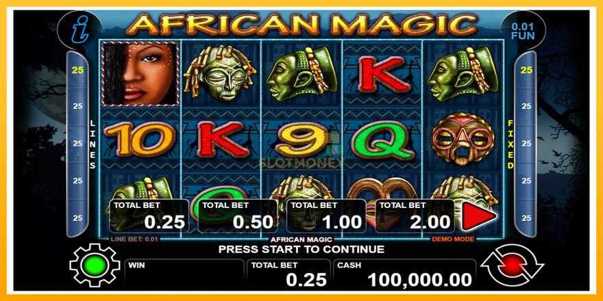 Máquina de jogos African Magic - chance de ganhar dinheiro, foto 1