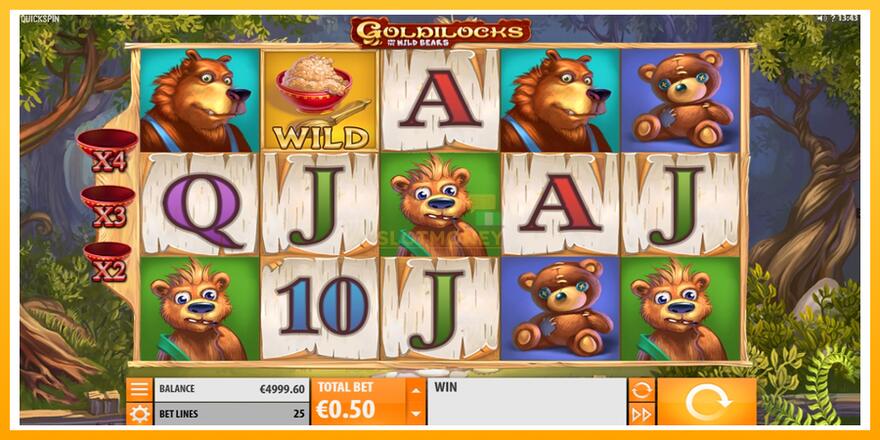 Máquina de jogos Goldilocks and the Wild Bears - chance de ganhar dinheiro, foto 2