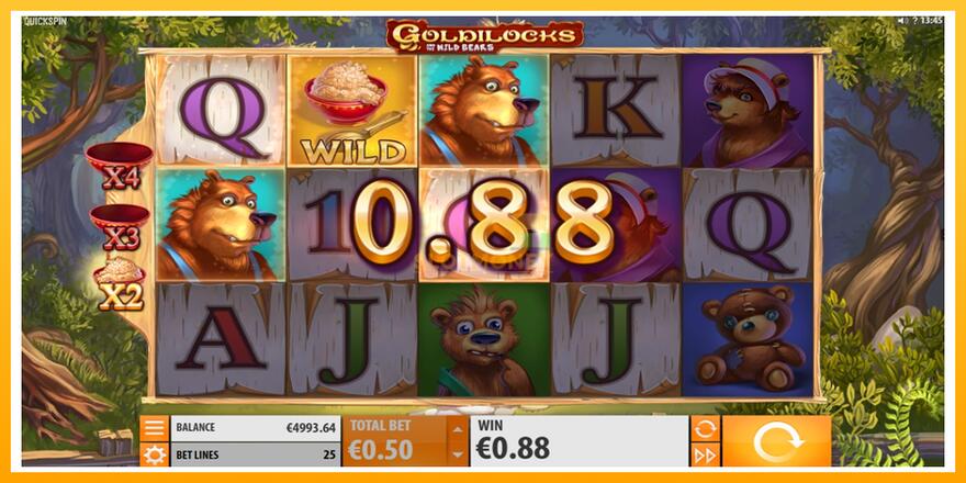 Máquina de jogos Goldilocks and the Wild Bears - chance de ganhar dinheiro, foto 3