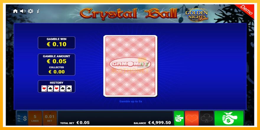 Máquina de jogos Crystal Ball Golden Nights - chance de ganhar dinheiro, foto 3