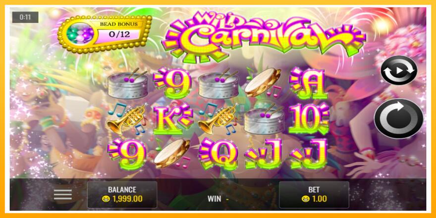 Máquina de jogos Wild Carnival - chance de ganhar dinheiro, foto 1