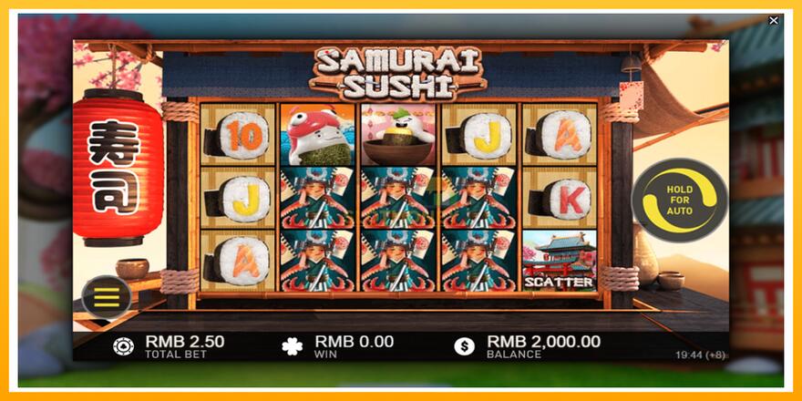 Máquina de jogos Samurai Sushi - chance de ganhar dinheiro, foto 2