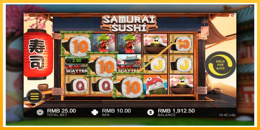 Máquina de jogos Samurai Sushi - chance de ganhar dinheiro, foto 3