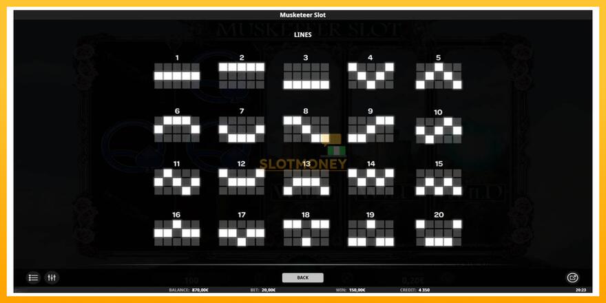 Máquina de jogos Musketeer Slot - chance de ganhar dinheiro, foto 7