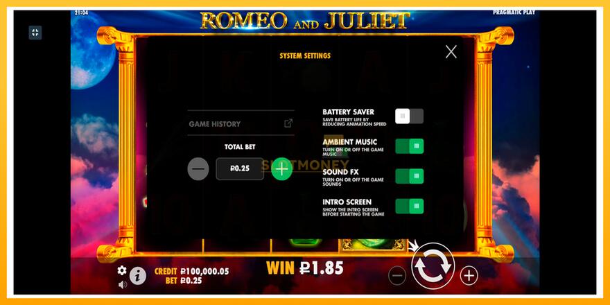 Máquina de jogos Romeo and Juliet - chance de ganhar dinheiro, foto 4