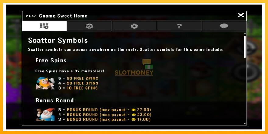 Máquina de jogos Gnome Sweet Home - chance de ganhar dinheiro, foto 3