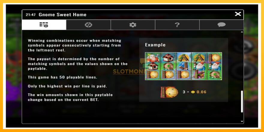 Máquina de jogos Gnome Sweet Home - chance de ganhar dinheiro, foto 5