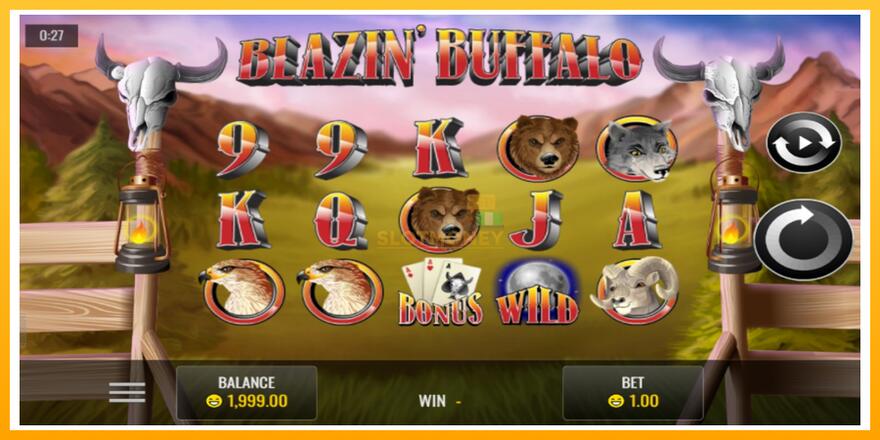 Máquina de jogos Blazin’ Buffalo - chance de ganhar dinheiro, foto 1