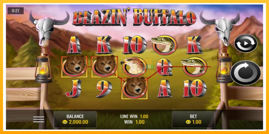 Máquina de jogos Blazin’ Buffalo - chance de ganhar dinheiro, foto 2