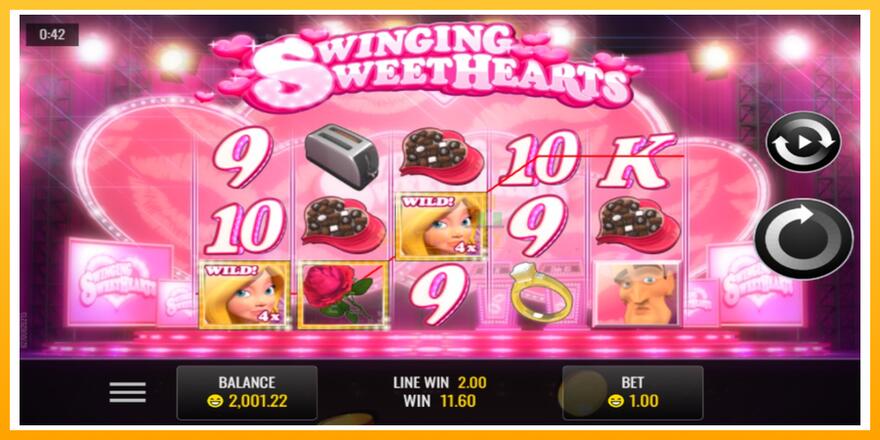 Máquina de jogos Swinging Sweethearts - chance de ganhar dinheiro, foto 2