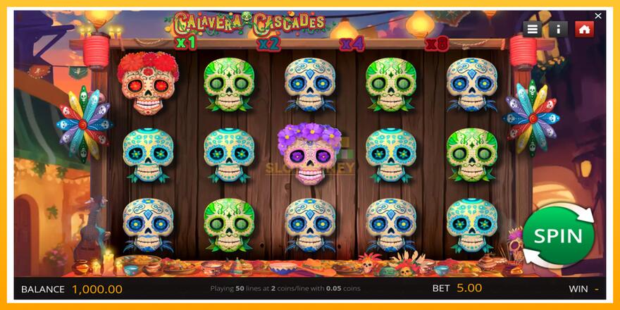 Máquina de jogos Calavera Cascades - chance de ganhar dinheiro, foto 1