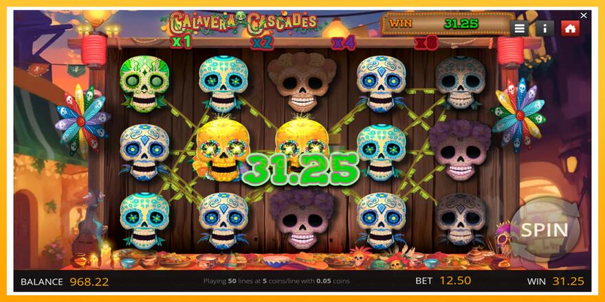 Máquina de jogos Calavera Cascades - chance de ganhar dinheiro, foto 2