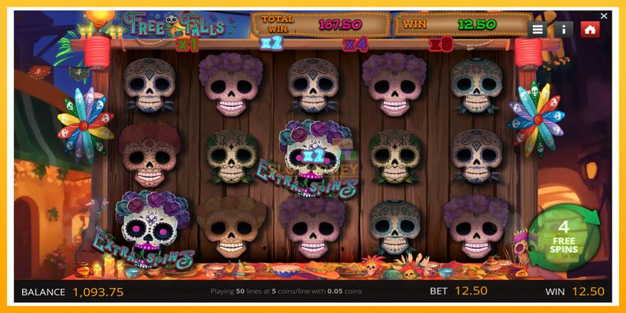 Máquina de jogos Calavera Cascades - chance de ganhar dinheiro, foto 4