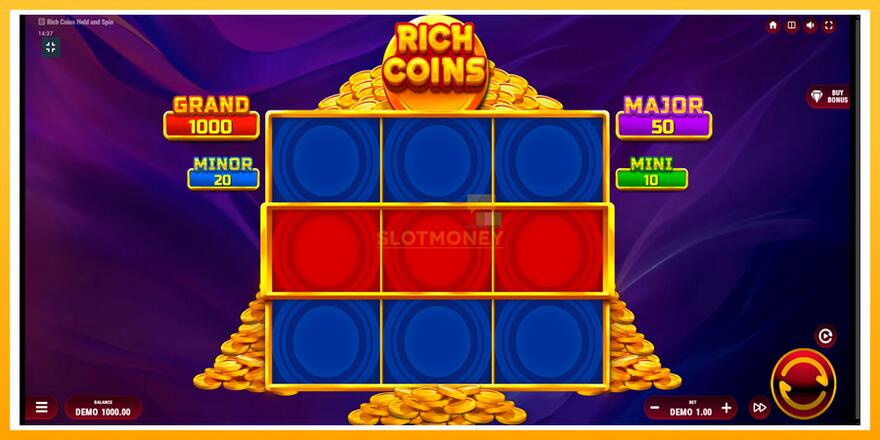 Máquina de jogos Rich Coins Hold and Spin - chance de ganhar dinheiro, foto 1