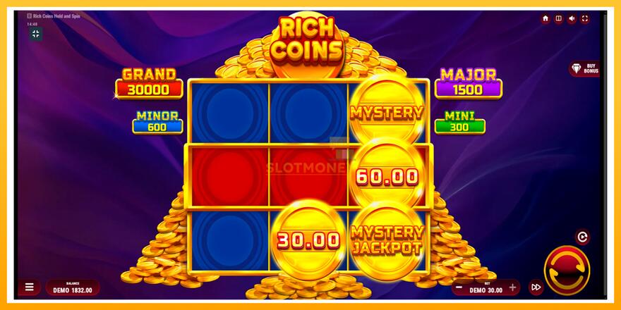 Máquina de jogos Rich Coins Hold and Spin - chance de ganhar dinheiro, foto 5