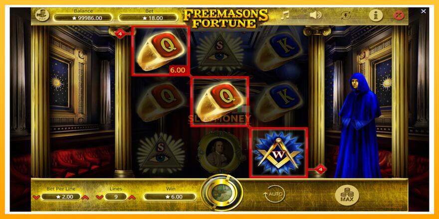 Máquina de jogos Freemasons Fortune - chance de ganhar dinheiro, foto 3