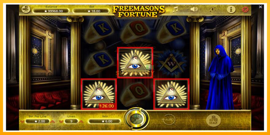 Máquina de jogos Freemasons Fortune - chance de ganhar dinheiro, foto 4