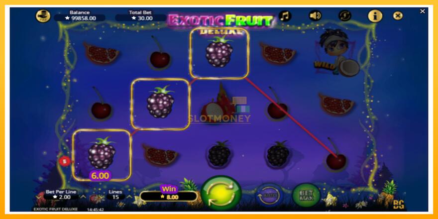 Máquina de jogos Exotic Fruit Deluxe - chance de ganhar dinheiro, foto 4