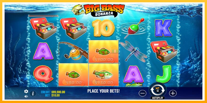 Máquina de jogos Big Bass Bonanza - chance de ganhar dinheiro, foto 2