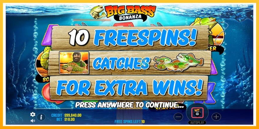 Máquina de jogos Big Bass Bonanza - chance de ganhar dinheiro, foto 4