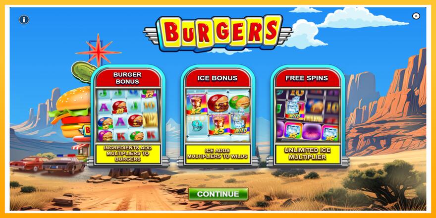 Máquina de jogos Burgers - chance de ganhar dinheiro, foto 1