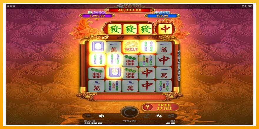 Máquina de jogos Pong Pong Mahjong Jackpots - chance de ganhar dinheiro, foto 5