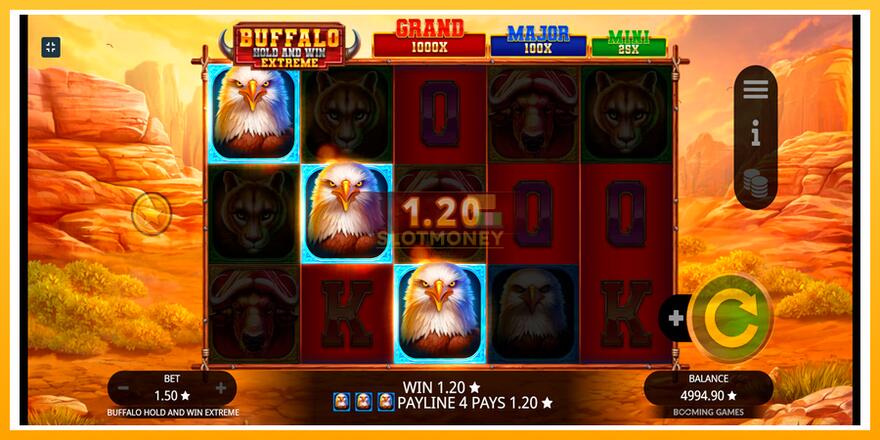 Máquina de jogos Buffalo Hold and Win Extreme - chance de ganhar dinheiro, foto 3