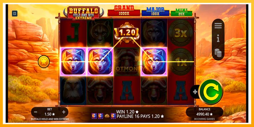 Máquina de jogos Buffalo Hold and Win Extreme - chance de ganhar dinheiro, foto 5