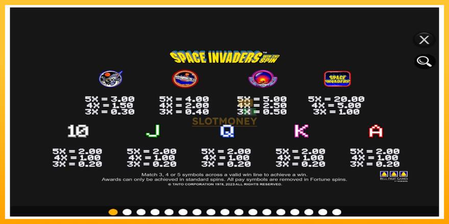 Máquina de jogos Space Invaders Win and Spin - chance de ganhar dinheiro, foto 4