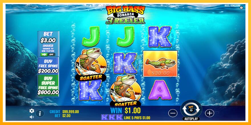 Máquina de jogos Big Bass Bonanza 3 Reeler - chance de ganhar dinheiro, foto 2