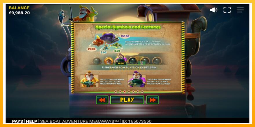 Máquina de jogos Sea Boat Adventure Megaways - chance de ganhar dinheiro, foto 4