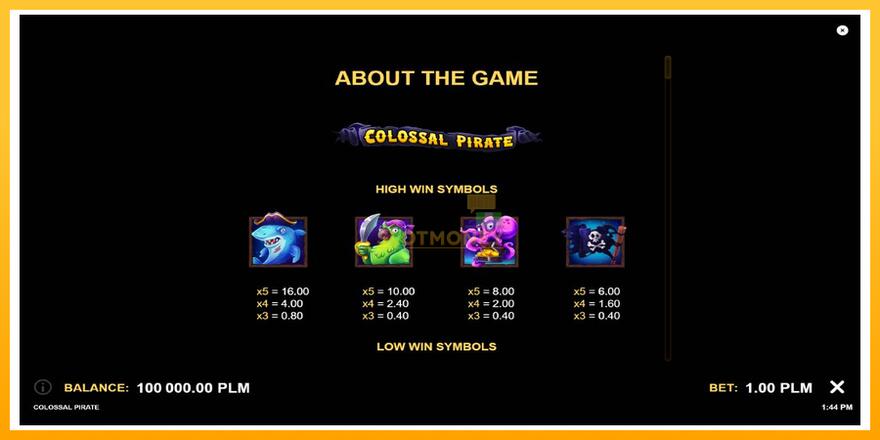 Máquina de jogos Colossal Pirate - chance de ganhar dinheiro, foto 7