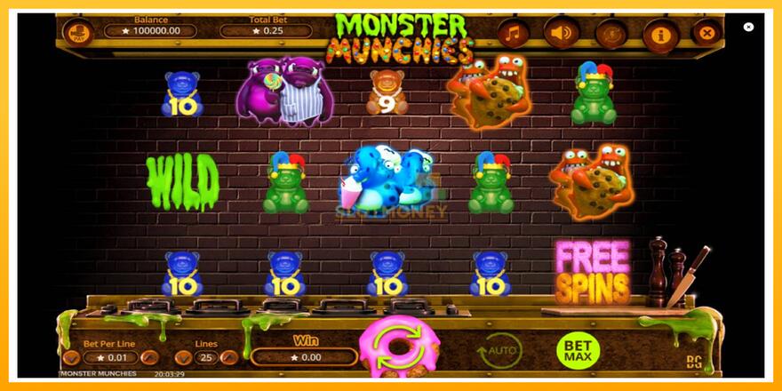 Máquina de jogos Monster Munchies - chance de ganhar dinheiro, foto 2