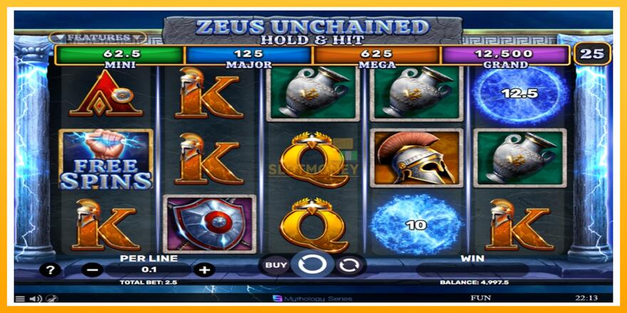 Máquina de jogos Zeus Unchained - Hold & Hit - chance de ganhar dinheiro, foto 2