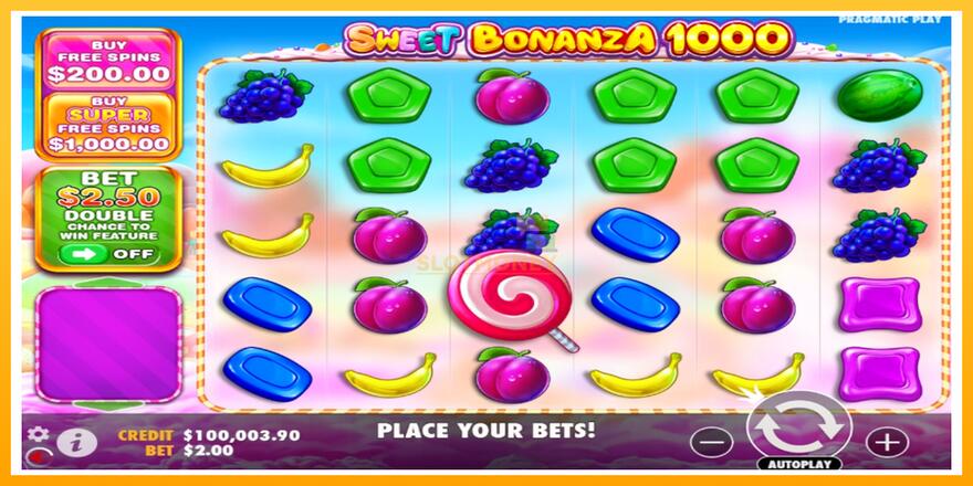 Máquina de jogos Sweet Bonanza 1000 - chance de ganhar dinheiro, foto 2