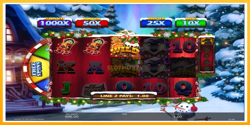 Máquina de jogos Wolf It Up Christmas - chance de ganhar dinheiro, foto 3