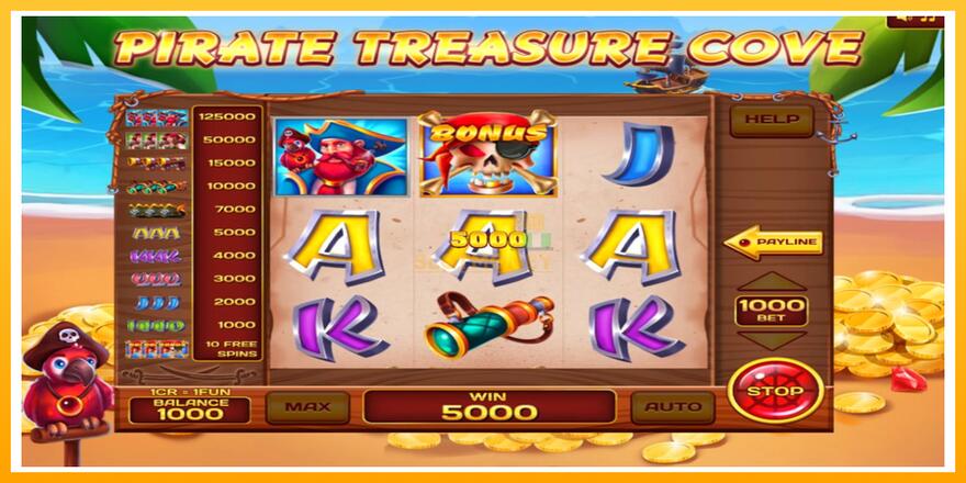 Máquina de jogos Pirate Treasure Cove 3x3 - chance de ganhar dinheiro, foto 2