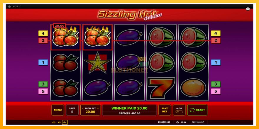 Máquina de jogos Sizzling Hot Deluxe - chance de ganhar dinheiro, foto 5