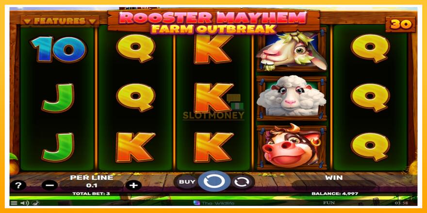 Máquina de jogos Rooster Mayhem Farm Outbreak - chance de ganhar dinheiro, foto 2