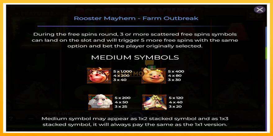 Máquina de jogos Rooster Mayhem Farm Outbreak - chance de ganhar dinheiro, foto 5