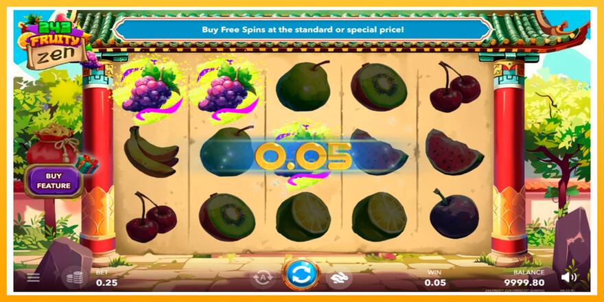 Máquina de jogos 243 Fruity Zen - chance de ganhar dinheiro, foto 2