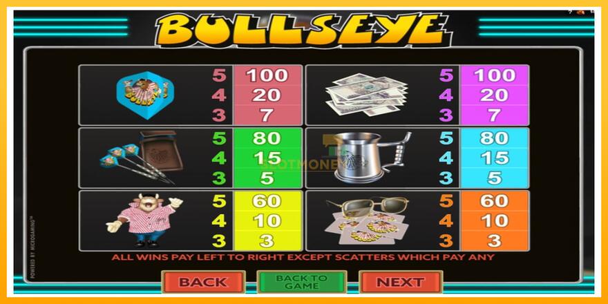 Máquina de jogos Bullseye - chance de ganhar dinheiro, foto 6