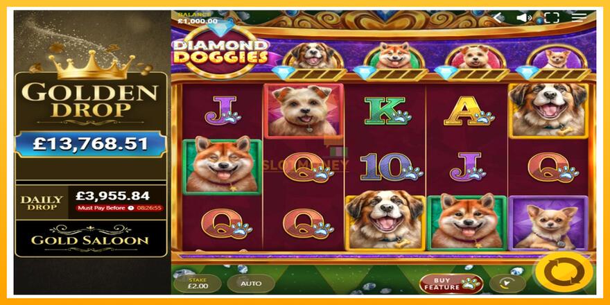 Máquina de jogos Diamond Doggies - chance de ganhar dinheiro, foto 1