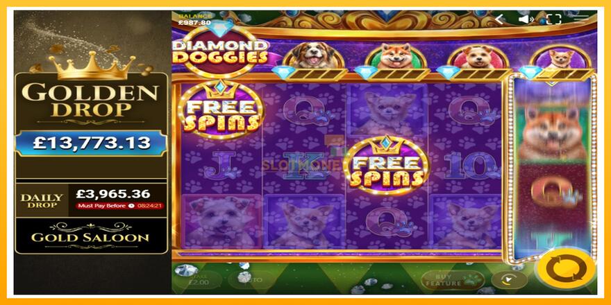 Máquina de jogos Diamond Doggies - chance de ganhar dinheiro, foto 3